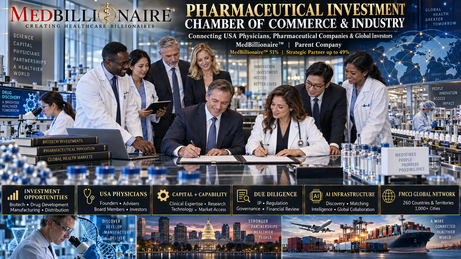 Pharmaceutical Investment Chamber of Commerce and Industry Connecting USA Physicians Pharmaceutical Companies and Global Healthcare Investors